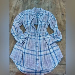 Free People plaid dress size small